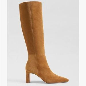 Women's Tall Suede Knee-High Boot in Cognac